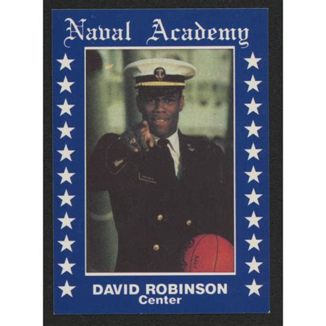 David Robinson Naval Academy Card: A Veteran's Tribute to Service and Sacrifice